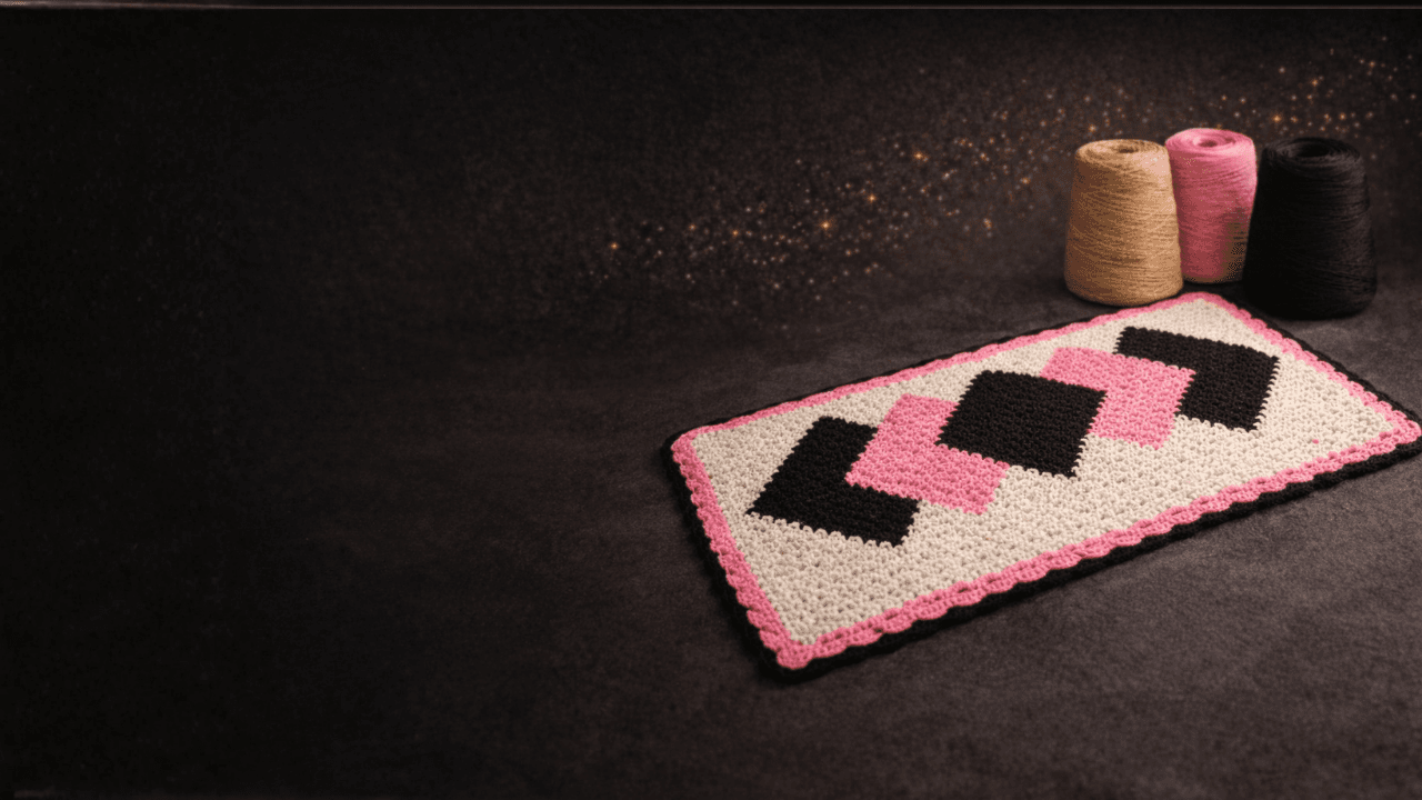 Crochê elegante feito à mão Geicy Crochê